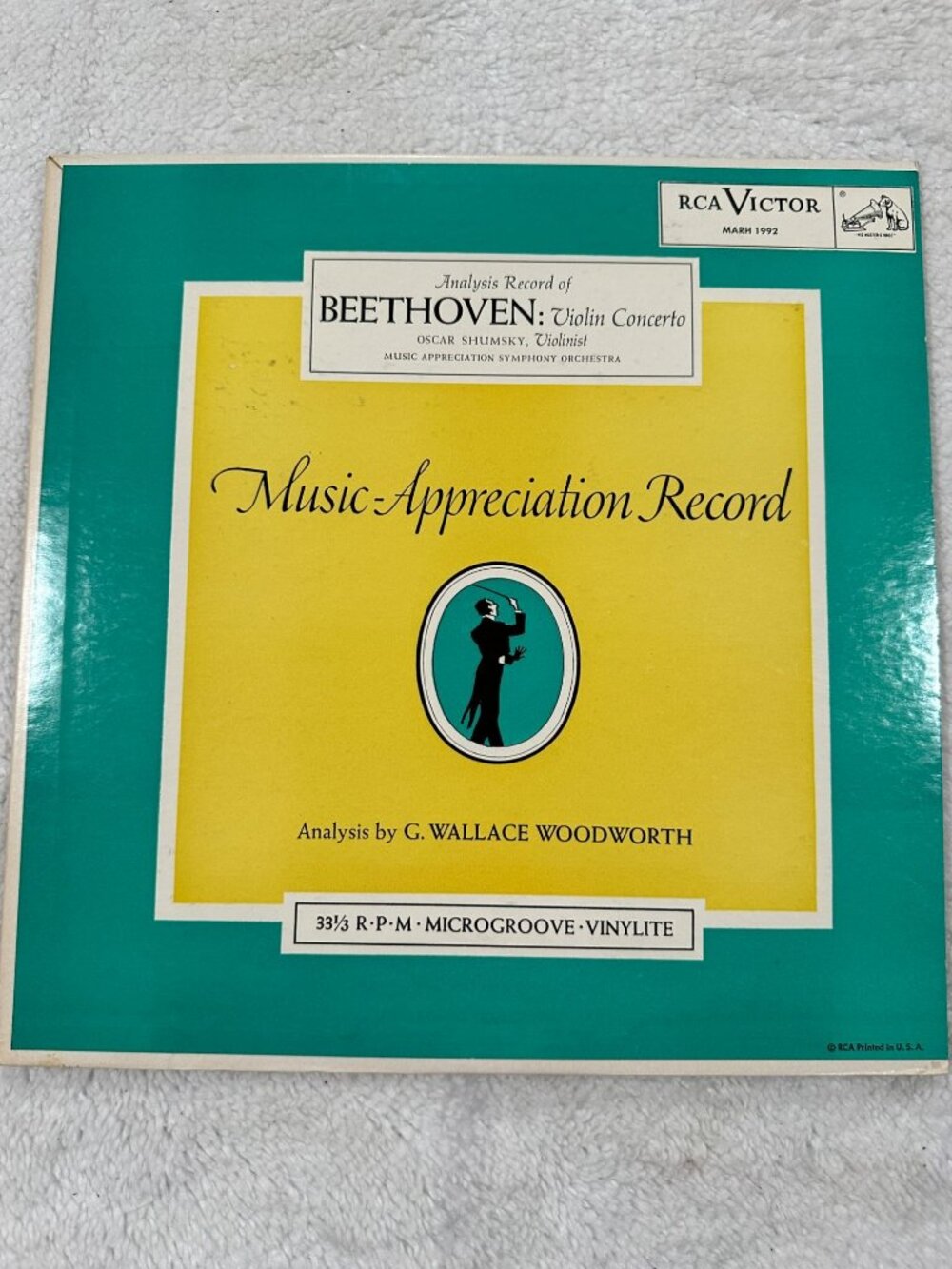 Beethoven Violin Concerto In D Op 61 RCA Victor 1992 Vinyl 33 RPM Classical LP